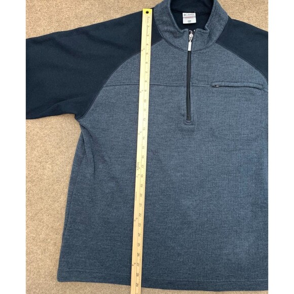 Vintage Columbia Vertex Sweater Mens XXL Long Raglan Sleeve 1/4-Zip Lined - Picture 3 of 8